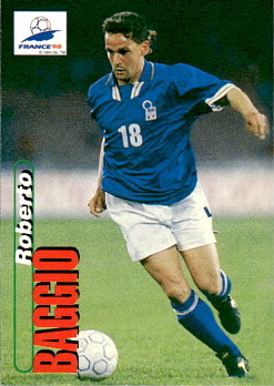 Roberto Baggio Italy Panini World Cup 1998  #45