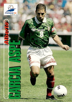 Alberto Garcia Aspe Mexico Panini World Cup 1998  #55