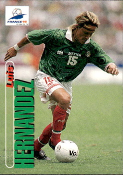 Luis Hernandez Mexico Panini World Cup 1998  #82