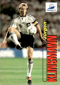 Jurgen Klinsmann Germany Panini World Cup 1998  #85
