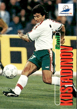 Emil Kostadinov Bulgaria Panini World Cup 1998  #87