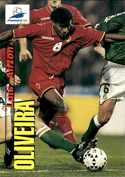 Luis Airton Oliveira Belgium Panini World Cup 1998  #94