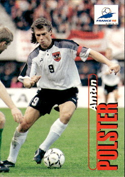Anton Polster Austria Panini World Cup 1998  #96