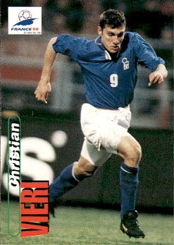 Christian Vieri Italy Panini World Cup 1998  #99