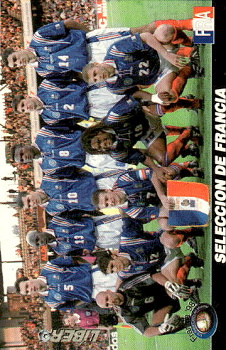 France (Zidane) Libero Los Super Cards del Mundial Francia World Cup 1998 #81