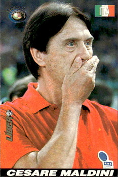 Cesare Maldini Italy Libero Los Super Cards del Mundial Francia World Cup 1998 #133