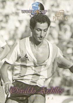 Osvaldo Ardilles Argentina Futera World Cup Greats Platinum 1998 #3