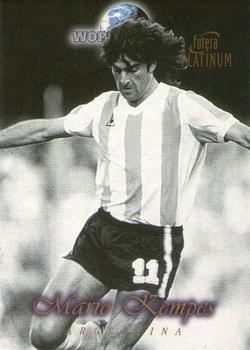 Mario Kempes Argentina Futera World Cup Greats Platinum 1998 #19
