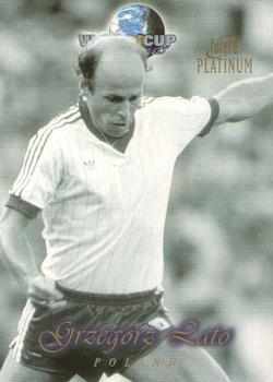 Grzegorz Lato Poland Futera World Cup Greats Platinum 1998 #23