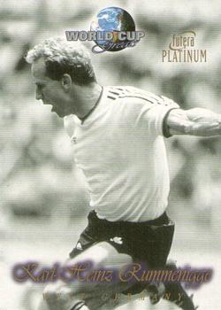 Karl-Heinz Rummenigge West Germany Futera World Cup Greats Platinum 1998 #41