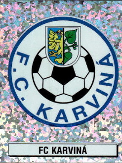 Logo Karvina samolepka Panini Cesky Fotbal 1997 #124