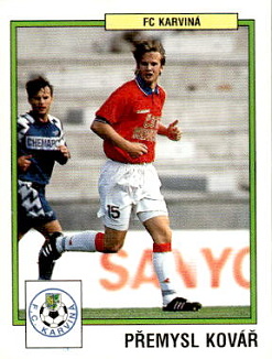 Premysl Kovar Karvina samolepka Panini Cesky Fotbal 1997 #138