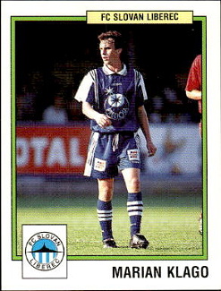 Marian Klago Slovan Liberec samolepka Panini Cesky Fotbal 1997 #223