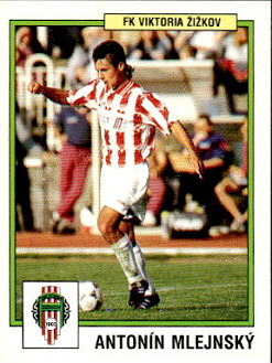 Antonin Mlejnsky Viktoria Zizkov samolepka Panini Cesky Fotbal 1997 #284