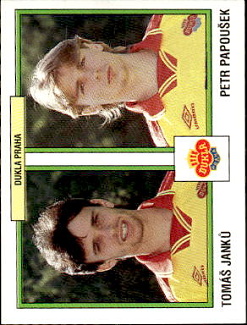 Tomas Janku / Petr Papousek Dukla Praha samolepka Panini Cesky Fotbal 1997 #321