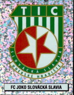 Logo Uherske Hradiste samolepka Panini Cesky Fotbal 1997 #345