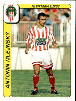 Antonin Mlejnsky Viktoria Zizkov samolepka Panini Cesky Fotbal 1998 #314