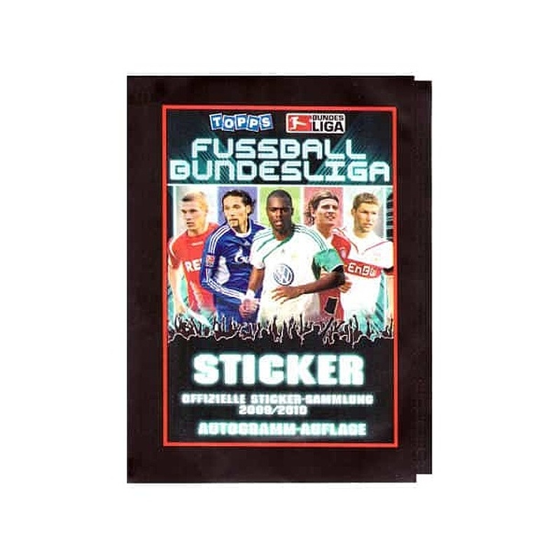 Topps Fussball Bundesliga 2009/10 Balíček Fotbalové samolepky