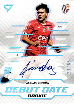 Vaclav Jindra Pardubice SportZoo Chance Liga 2024/25 2. serie Debut Date Rookie Auto /65 #DDS-VJ