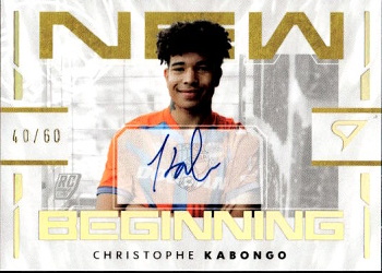 Christophe Kabongo Viktoria Plzen SportZoo Chance Liga 2024/25 2. serie New Beginnings Auto /60 #NBS-CK