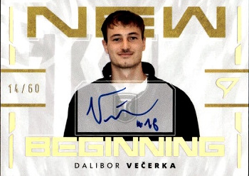 Dalibor Vecerka Teplice SportZoo Chance Liga 2024/25 2. serie New Beginnings Auto /60 #NBS-DV