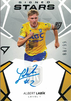 Albert Labik Teplice SportZoo Chance Liga 2024/25 2. serie Signed Stars - Level 1 /99 #SL1-AL