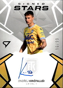 Ondrej Kricfalusi Teplice SportZoo Chance Liga 2024/25 2. serie Signed Stars - Level 1 /99 #SL1-KR