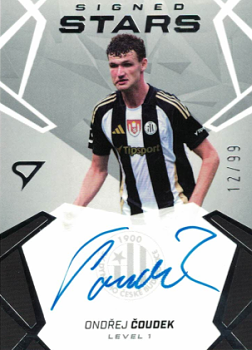 Ondrej Coudek Ceske Budejovice SportZoo Chance Liga 2024/25 2. serie Signed Stars - Level 1 /99 #SL1-OC
