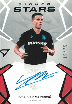 Svetozar Markovic Viktoria Plzen SportZoo Chance Liga 2024/25 2. serie Signed Stars - Level 2 /75 #SL2-SM