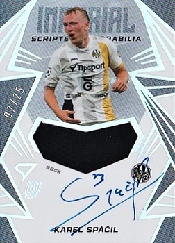Karel Spacil Hradec Kralove SportZoo Chance Liga 2024/25 2. serie Imperial Scripted Memorabilia Auto /25 #IM-KS