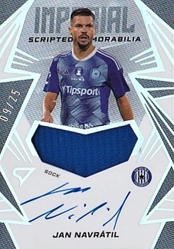 Jan Navratil Olomouc SportZoo Chance Liga 2024/25 2. serie Imperial Scripted Memorabilia Auto /25 #IM-JN