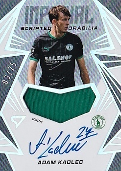 Adam Kadlec Bohemians Praha SportZoo Chance Liga 2024/25 2. serie Imperial Scripted Memorabilia Auto /25 #IM-AK