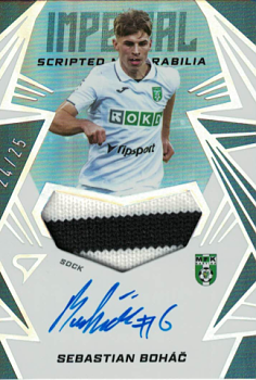Sebastian Bohac Karvina SportZoo Chance Liga 2024/25 2. serie Imperial Scripted Memorabilia Auto /25 #IM-SB