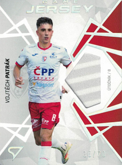 Vojtech Patrak Pardubice SportZoo Chance Liga 2024/25 2. serie Game Jersey /70 #GJ-VP