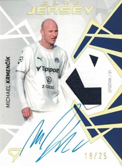 Michael Krmencik Slovacko SportZoo Chance Liga 2024/25 2. serie Game Jersey Auto /25 #GJS-KR