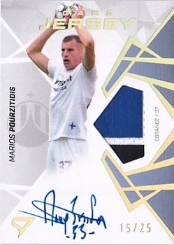 Marios Pourzitidis Liberec SportZoo Chance Liga 2024/25 2. serie Game Jersey Auto /25 #GJS-PO