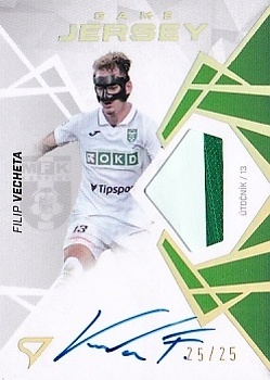 Filip Vecheta Karvina SportZoo Chance Liga 2024/25 2. serie Game Jersey Auto /25 #GJS-FV