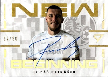 Tomas Petrasek Hradec Kralove SportZoo Chance Liga 2024/25 2. serie New Beginnings Auto /60 #NBS-TP