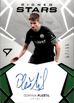 Dominik Plestil Bohemians Praha SportZoo Chance Liga 2024/25 2. serie Signed Stars - Level 1 /99 #SL1-DP