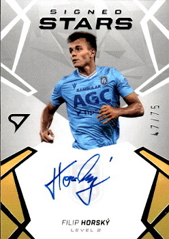 Filip Horsky Teplice SportZoo Chance Liga 2024/25 2. serie Signed Stars - Level 2 /75 #SL2-FH