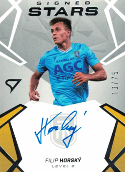 Filip Horsky Teplice SportZoo Chance Liga 2024/25 2. serie Signed Stars - Level 2 /75 #SL2-FH