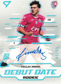 Vaclav Jindra Pardubice SportZoo Chance Liga 2024/25 2. serie Debut Date Rookie Auto /65 #DDS-VJ