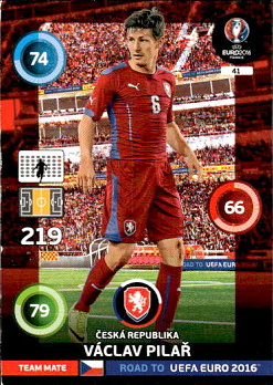 Vaclav Pilar Czech Republic Panini Road to EURO 2016 Scandinavian edition #41