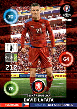 David Lafata Czech Republic Panini Road to EURO 2016 Scandinavian edition #42