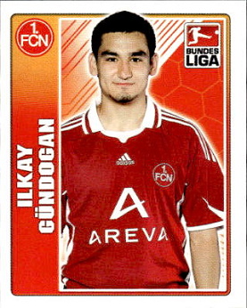 Ilkay Gundogan Rookie 1. FC Nurnberg samolepka Topps Bundesliga 2009/10 #347