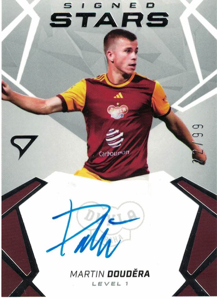 Martin Doudera Dukla Praha SportZoo Chance Liga 2024/25 2. serie Signed Stars - Level 1 /99 #SL1-DO