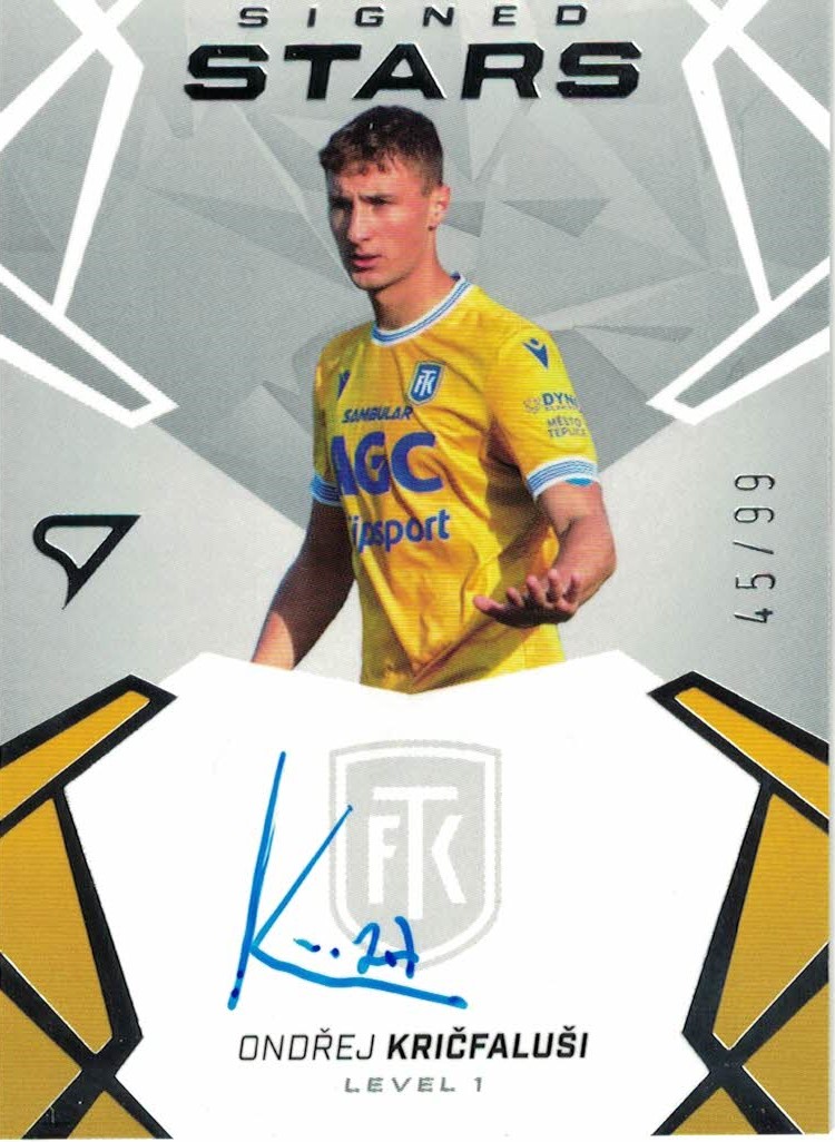 Ondrej Kricfalusi Teplice SportZoo Chance Liga 2024/25 2. serie Signed Stars - Level 1 /99 #SL1-KR