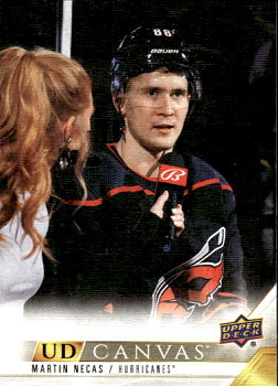 Martin Necas Carolina Hurricanes Upper Deck 2022/23 Series 1 UD Canvas #C17