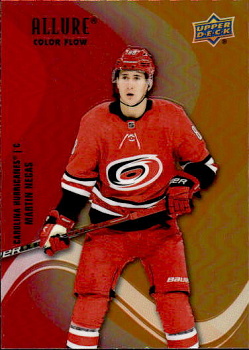 Martin Necas Carolina Hurricanes Upper Deck Allure 2022/23 Color Flow Red Orange #SF-24