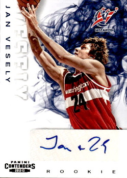 Jan Vesely Washington Wizards AUTOGRAPH 2012/13 Panini Contenders #273